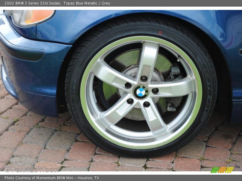 Topaz Blue Metallic / Grey 2002 BMW 3 Series 330i Sedan