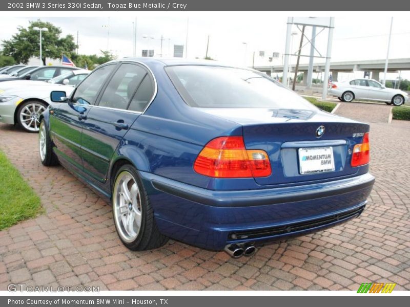 Topaz Blue Metallic / Grey 2002 BMW 3 Series 330i Sedan