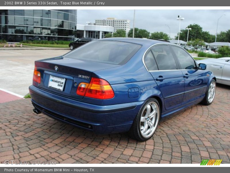 Topaz Blue Metallic / Grey 2002 BMW 3 Series 330i Sedan