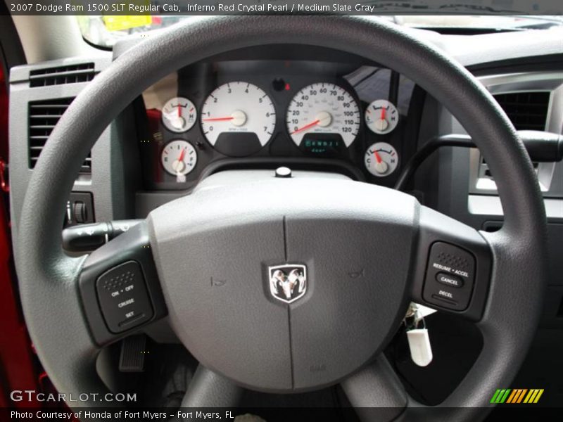Inferno Red Crystal Pearl / Medium Slate Gray 2007 Dodge Ram 1500 SLT Regular Cab
