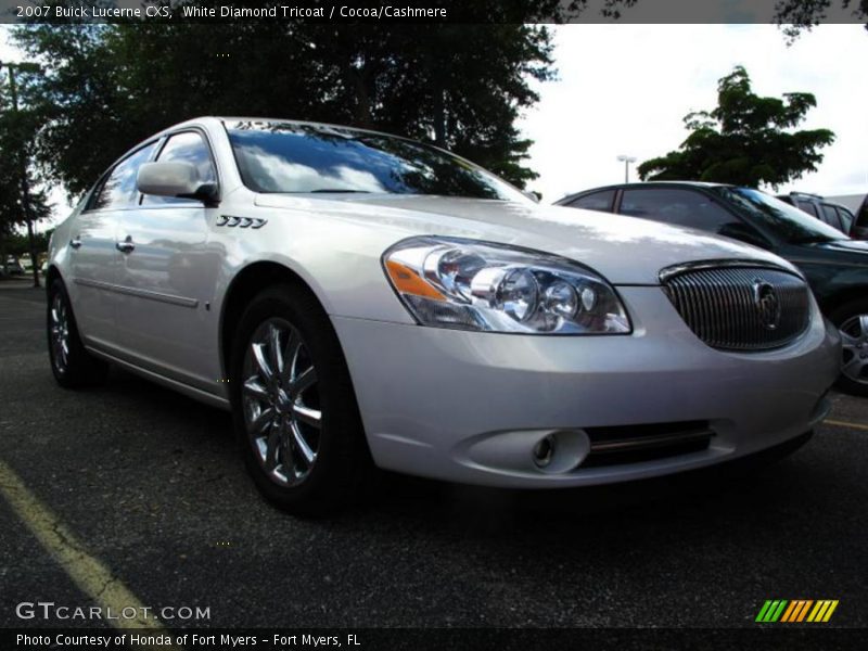 White Diamond Tricoat / Cocoa/Cashmere 2007 Buick Lucerne CXS