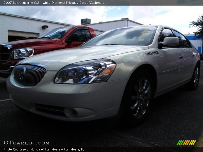White Diamond Tricoat / Cocoa/Cashmere 2007 Buick Lucerne CXS