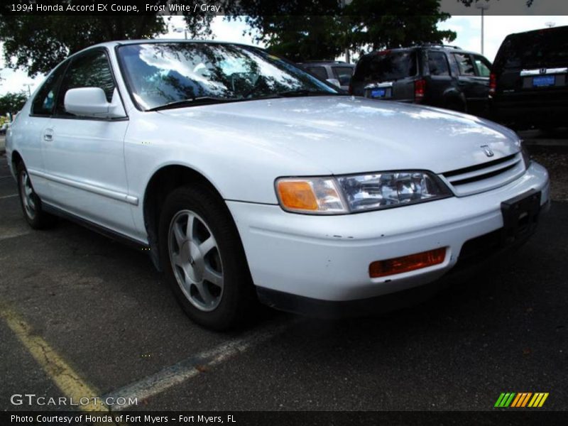 Frost White / Gray 1994 Honda Accord EX Coupe