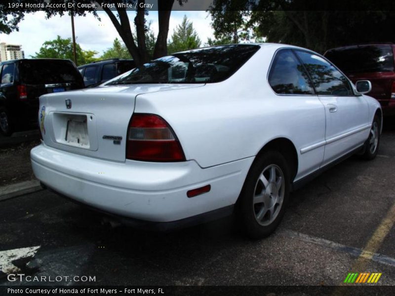 Frost White / Gray 1994 Honda Accord EX Coupe