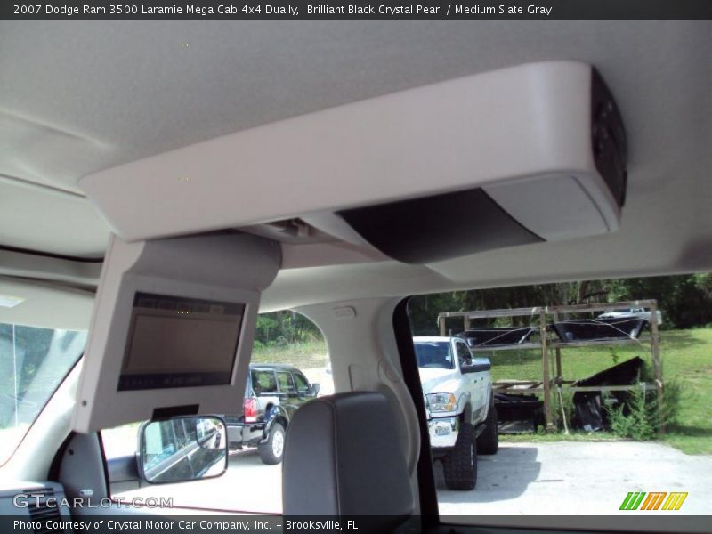 Brilliant Black Crystal Pearl / Medium Slate Gray 2007 Dodge Ram 3500 Laramie Mega Cab 4x4 Dually