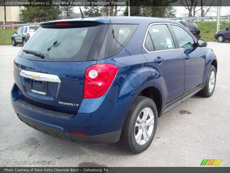 Navy Blue Metallic / Jet Black/Light Titanium 2010 Chevrolet Equinox LS