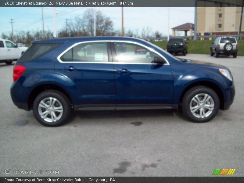 Navy Blue Metallic / Jet Black/Light Titanium 2010 Chevrolet Equinox LS