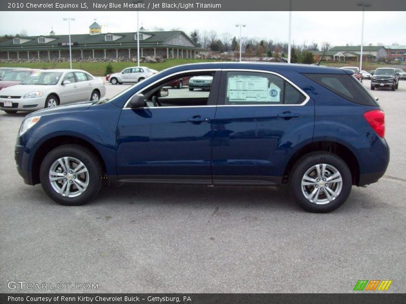 Navy Blue Metallic / Jet Black/Light Titanium 2010 Chevrolet Equinox LS