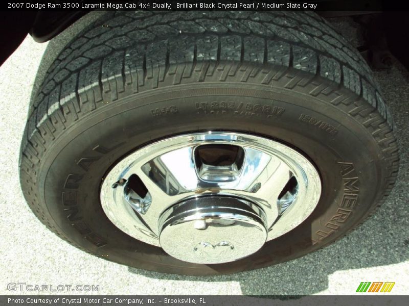 Brilliant Black Crystal Pearl / Medium Slate Gray 2007 Dodge Ram 3500 Laramie Mega Cab 4x4 Dually