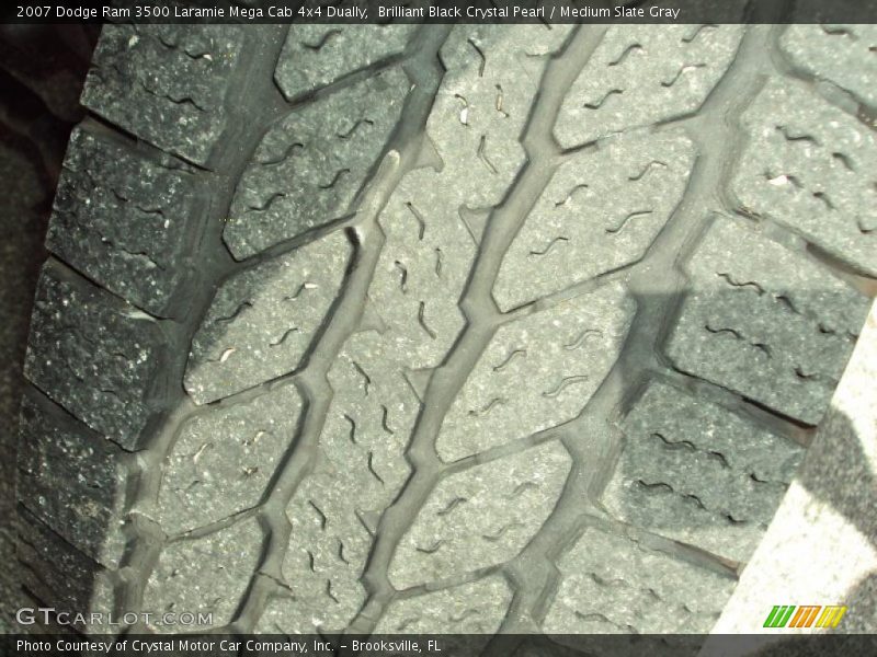 Brilliant Black Crystal Pearl / Medium Slate Gray 2007 Dodge Ram 3500 Laramie Mega Cab 4x4 Dually