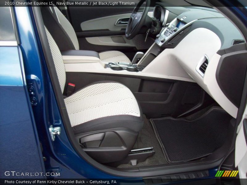 Navy Blue Metallic / Jet Black/Light Titanium 2010 Chevrolet Equinox LS