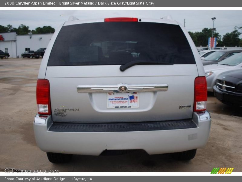Bright Silver Metallic / Dark Slate Gray/Light Slate Gray 2008 Chrysler Aspen Limited