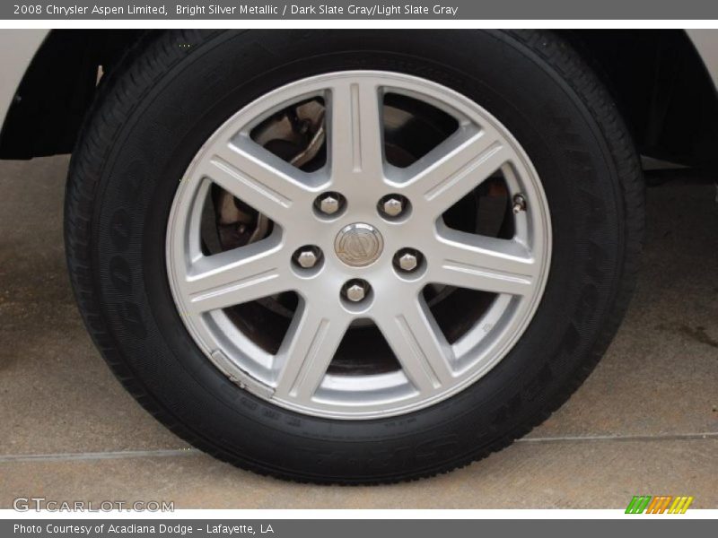 Bright Silver Metallic / Dark Slate Gray/Light Slate Gray 2008 Chrysler Aspen Limited