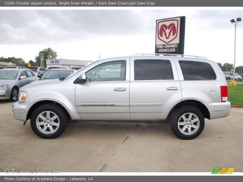 Bright Silver Metallic / Dark Slate Gray/Light Slate Gray 2008 Chrysler Aspen Limited