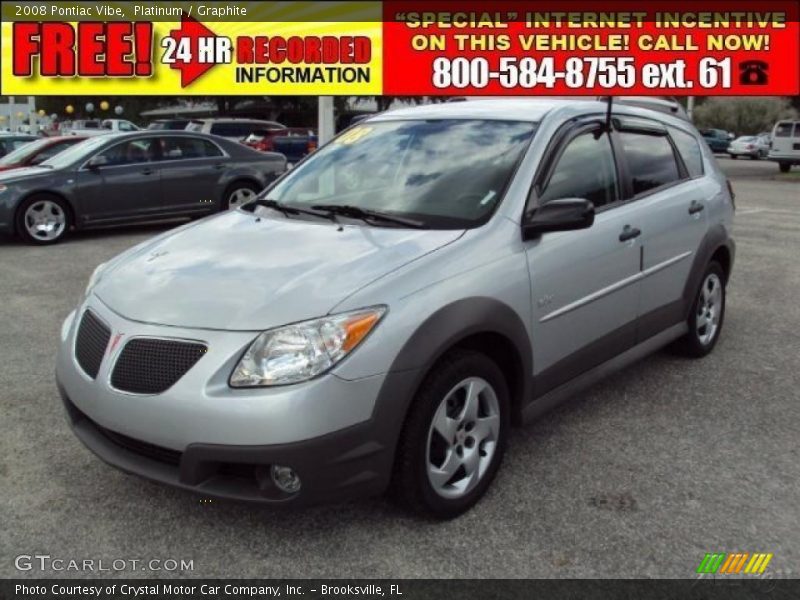 Platinum / Graphite 2008 Pontiac Vibe