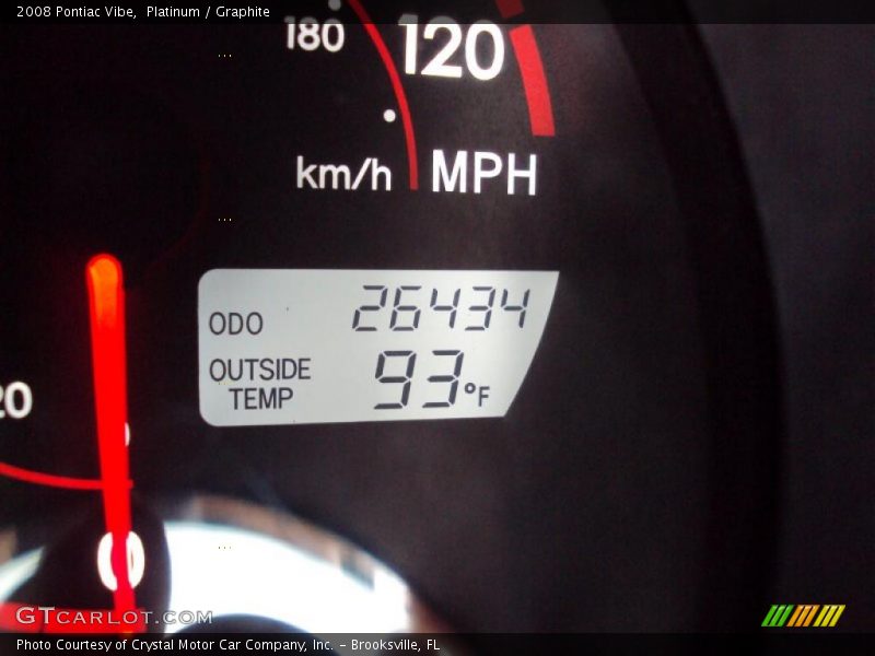 Platinum / Graphite 2008 Pontiac Vibe
