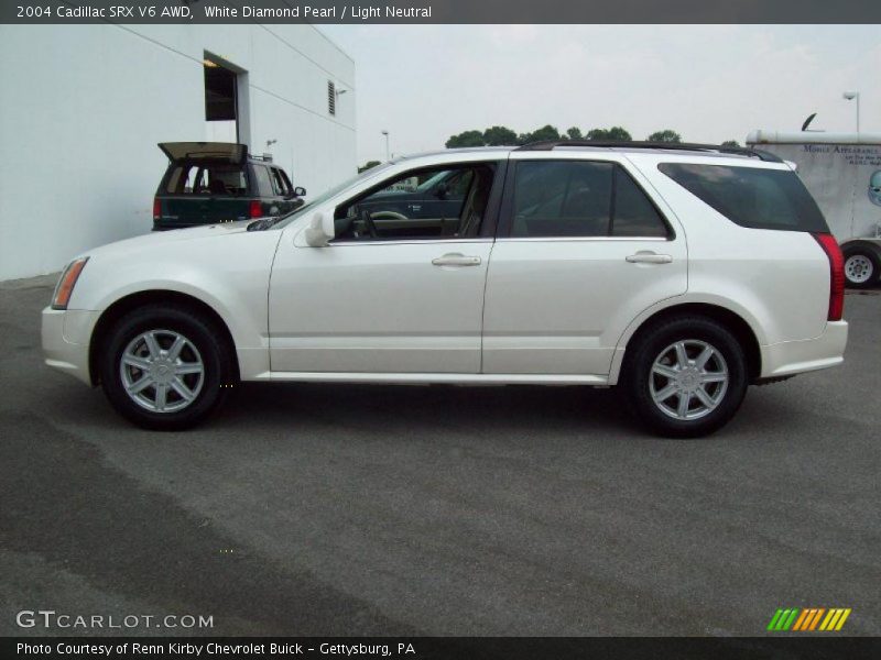 White Diamond Pearl / Light Neutral 2004 Cadillac SRX V6 AWD