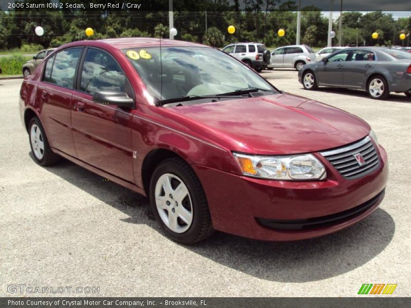 Berry Red / Gray 2006 Saturn ION 2 Sedan