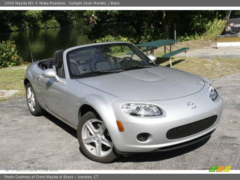 Sunlight Silver Metallic / Black 2006 Mazda MX-5 Miata Roadster