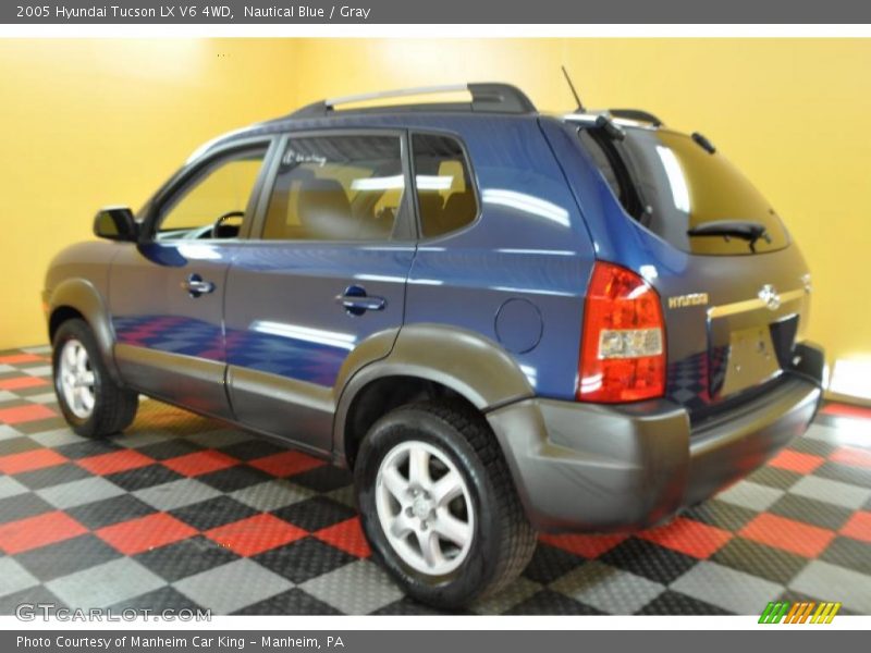 Nautical Blue / Gray 2005 Hyundai Tucson LX V6 4WD