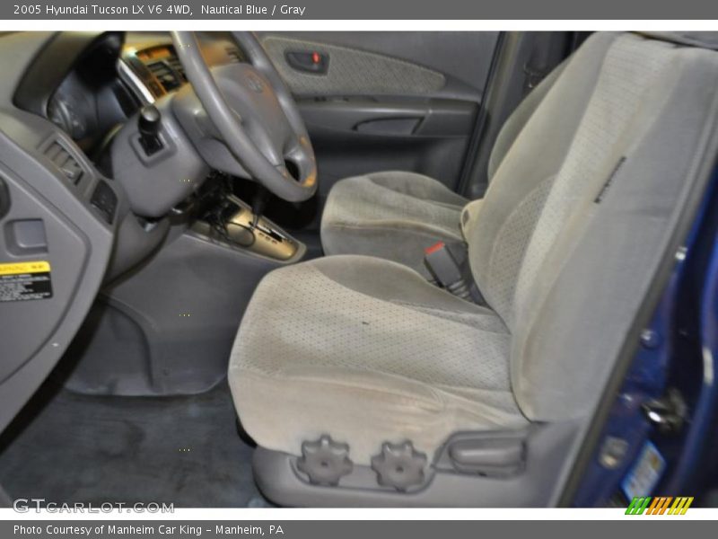 Nautical Blue / Gray 2005 Hyundai Tucson LX V6 4WD