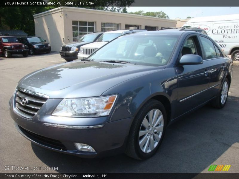 Slate Blue / Gray 2009 Hyundai Sonata Limited V6