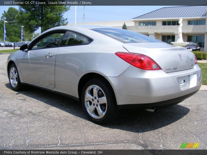 Liquid Silver Metallic / Ebony 2007 Pontiac G6 GT Coupe