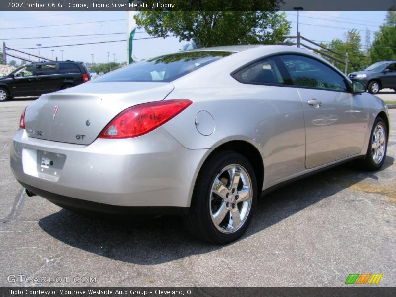 Liquid Silver Metallic / Ebony 2007 Pontiac G6 GT Coupe