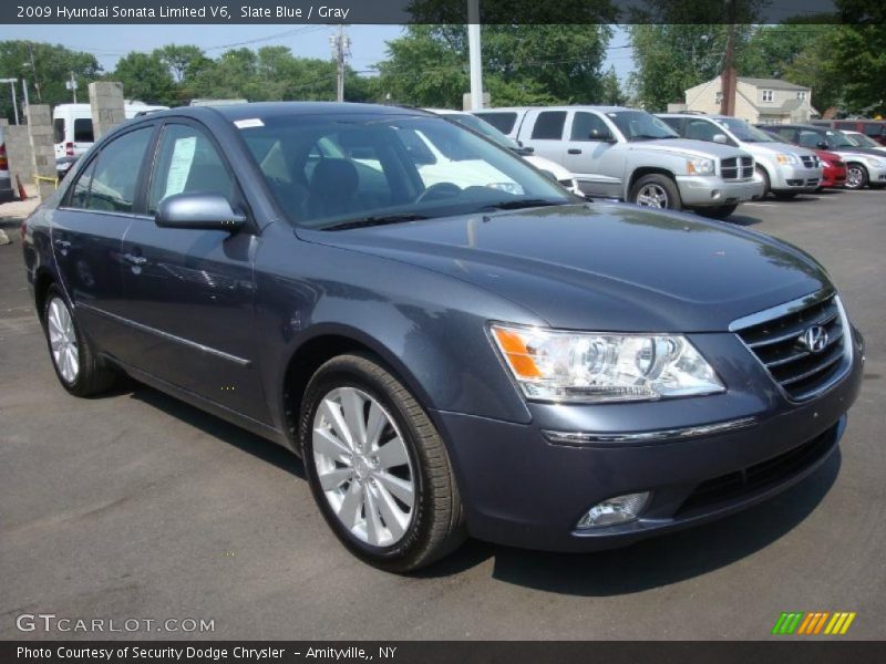 Slate Blue / Gray 2009 Hyundai Sonata Limited V6