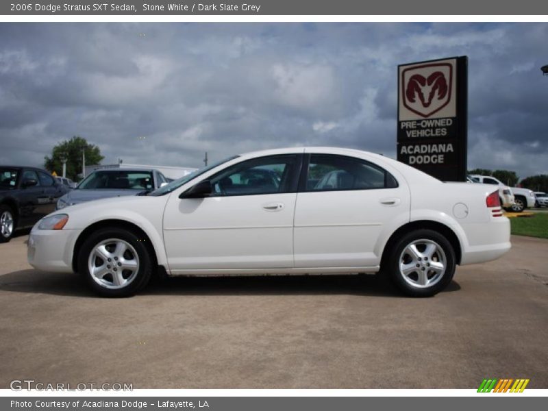Stone White / Dark Slate Grey 2006 Dodge Stratus SXT Sedan
