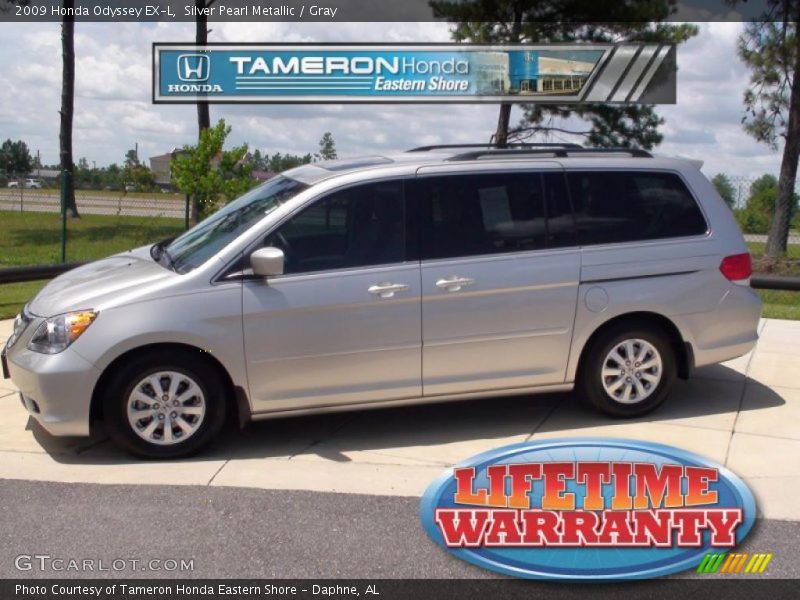 Silver Pearl Metallic / Gray 2009 Honda Odyssey EX-L