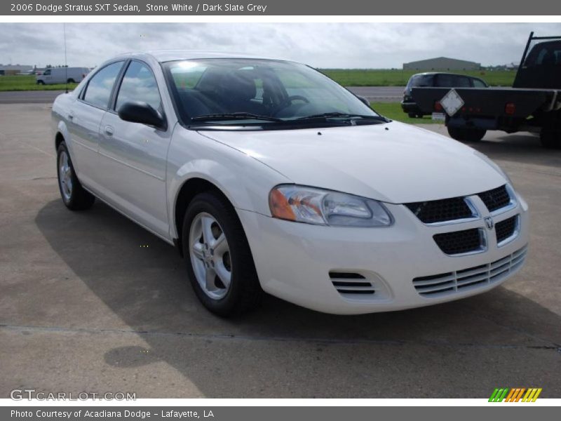 Stone White / Dark Slate Grey 2006 Dodge Stratus SXT Sedan