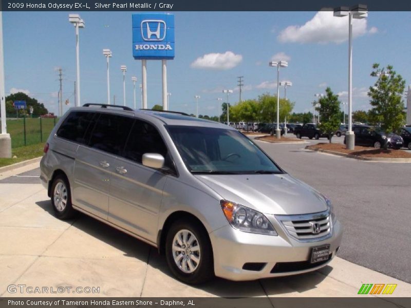 Silver Pearl Metallic / Gray 2009 Honda Odyssey EX-L