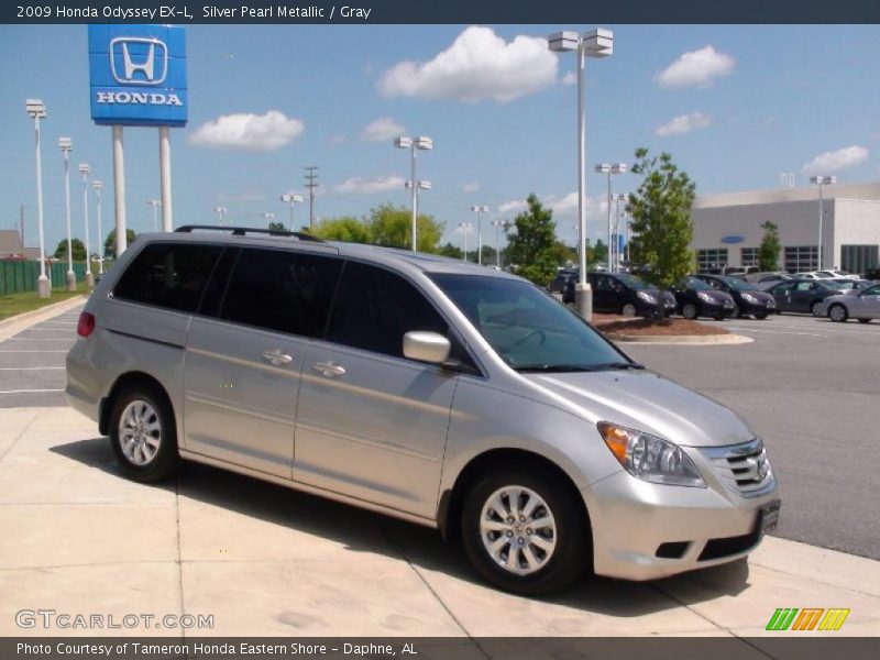 Silver Pearl Metallic / Gray 2009 Honda Odyssey EX-L