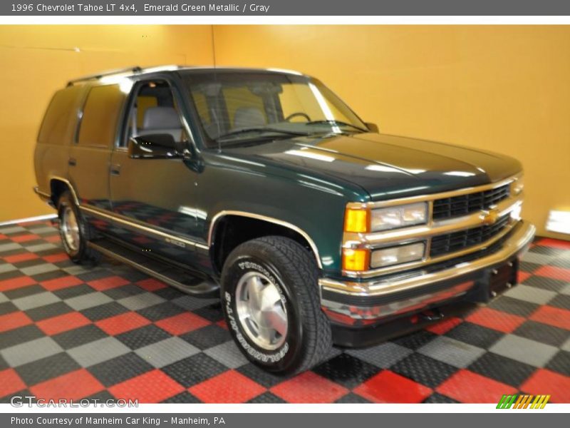 Emerald Green Metallic / Gray 1996 Chevrolet Tahoe LT 4x4