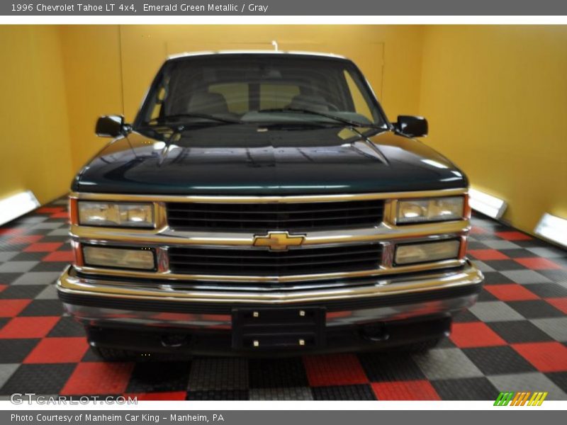 Emerald Green Metallic / Gray 1996 Chevrolet Tahoe LT 4x4