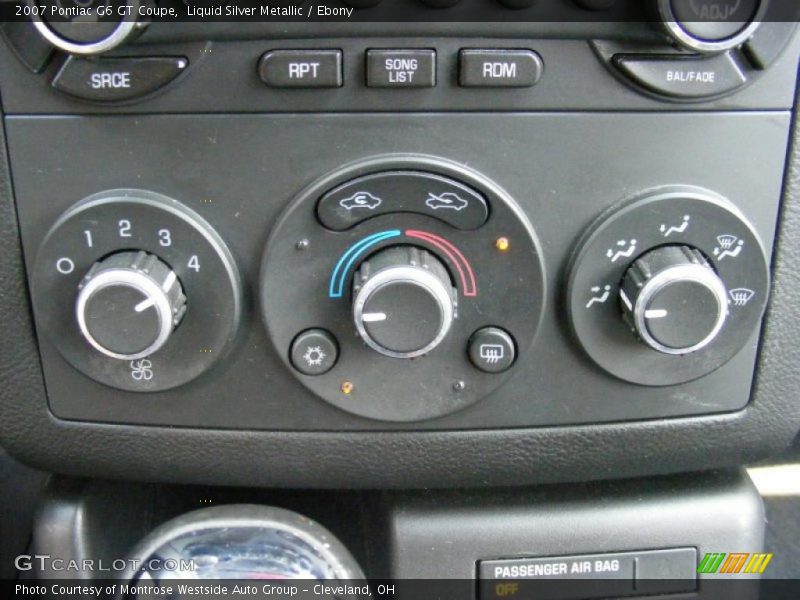 Liquid Silver Metallic / Ebony 2007 Pontiac G6 GT Coupe