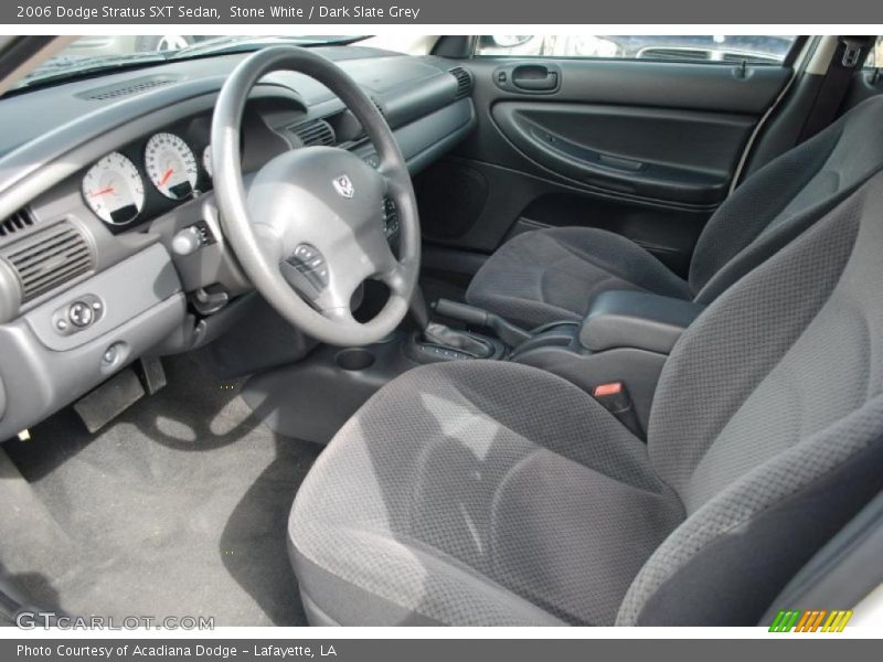 Stone White / Dark Slate Grey 2006 Dodge Stratus SXT Sedan