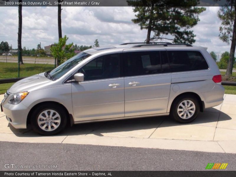Silver Pearl Metallic / Gray 2009 Honda Odyssey EX-L