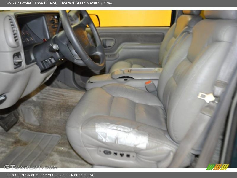 Emerald Green Metallic / Gray 1996 Chevrolet Tahoe LT 4x4