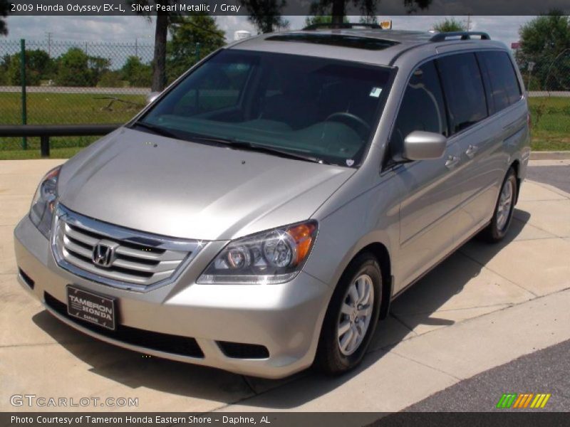 Silver Pearl Metallic / Gray 2009 Honda Odyssey EX-L