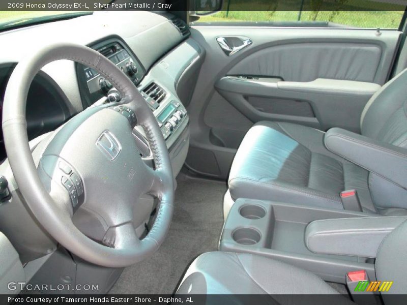 Silver Pearl Metallic / Gray 2009 Honda Odyssey EX-L
