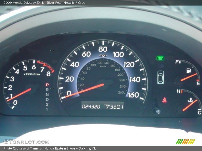Silver Pearl Metallic / Gray 2009 Honda Odyssey EX-L