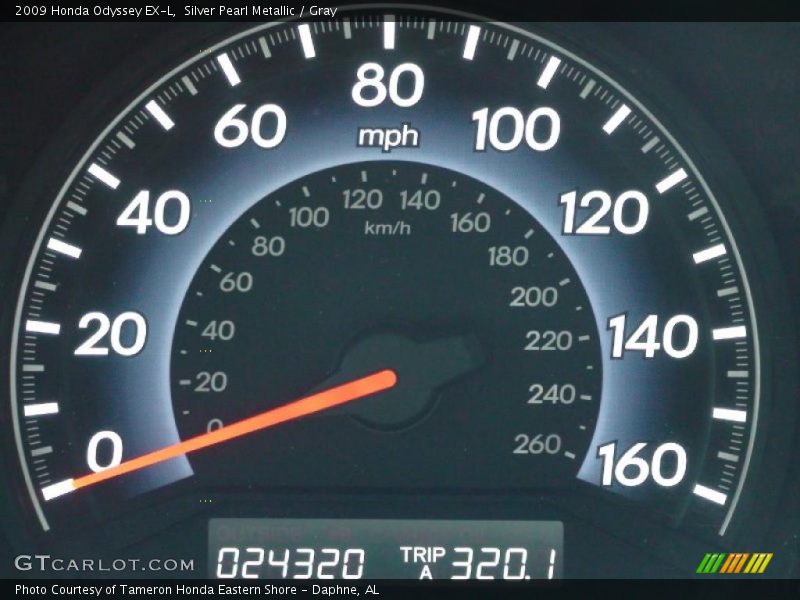 Silver Pearl Metallic / Gray 2009 Honda Odyssey EX-L