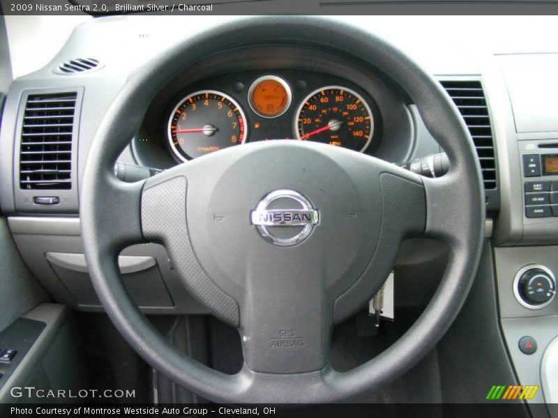 Brilliant Silver / Charcoal 2009 Nissan Sentra 2.0