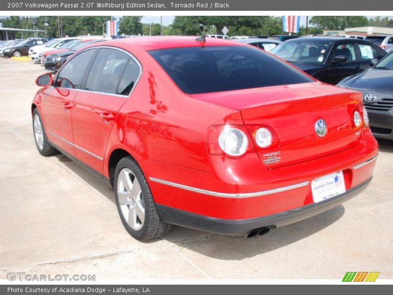Tornado Red / Black 2007 Volkswagen Passat 2.0T Wolfsburg Edition Sedan