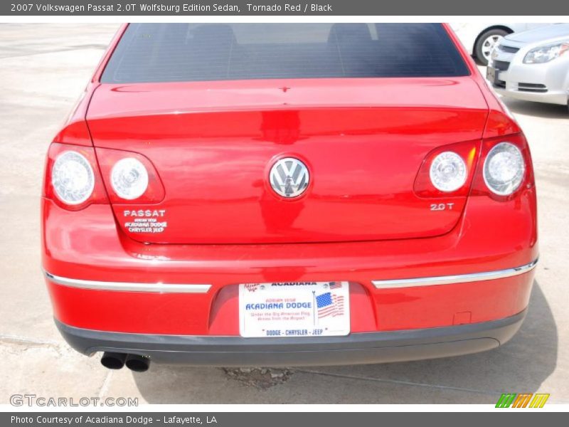 Tornado Red / Black 2007 Volkswagen Passat 2.0T Wolfsburg Edition Sedan