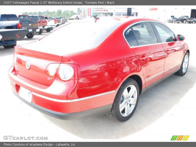 Tornado Red / Black 2007 Volkswagen Passat 2.0T Wolfsburg Edition Sedan