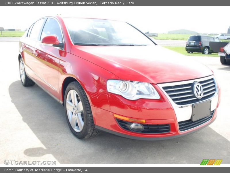 Tornado Red / Black 2007 Volkswagen Passat 2.0T Wolfsburg Edition Sedan