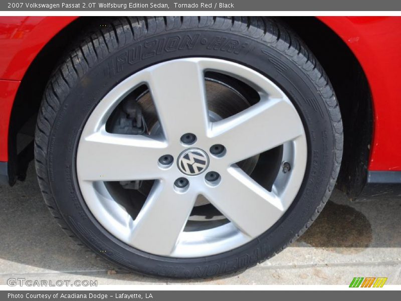 Tornado Red / Black 2007 Volkswagen Passat 2.0T Wolfsburg Edition Sedan